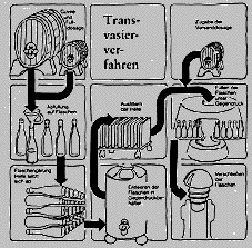Flaschengärung im Transvasierverfahren